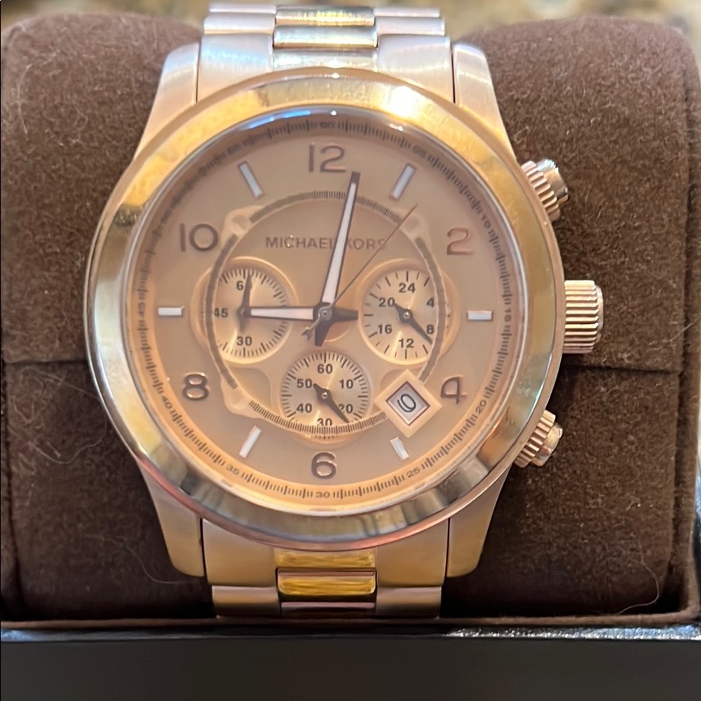 Michael Kors Rose Gold Chronograph Watch